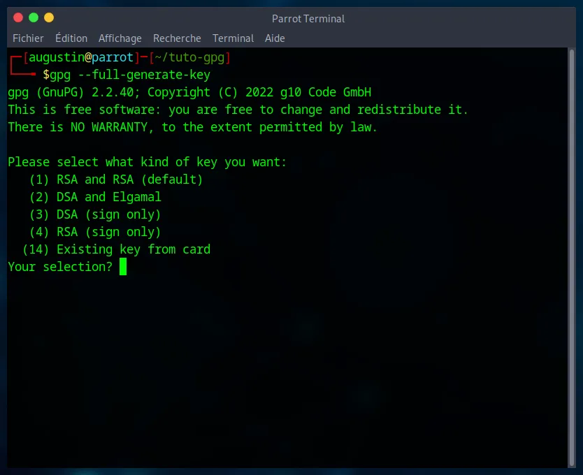 Choosing the RSA key type