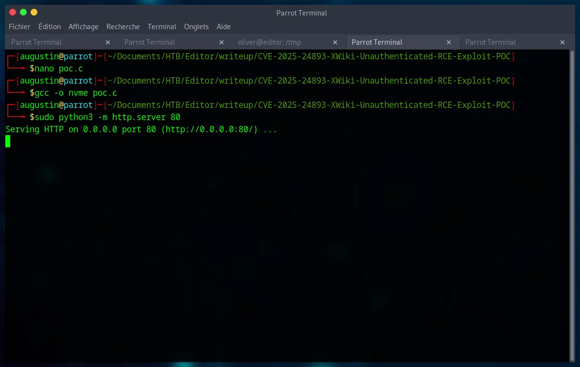 Compiling the exploit